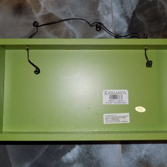 KIRKLAND'S 3 REASON FOR TEACHING JUNE. JULY. AUGUST SIGN DECOR NEW - Picture 3 of 3